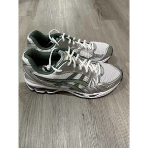 ASICS Gel-Kayano 14 White/Slate Grey/Green Size 10